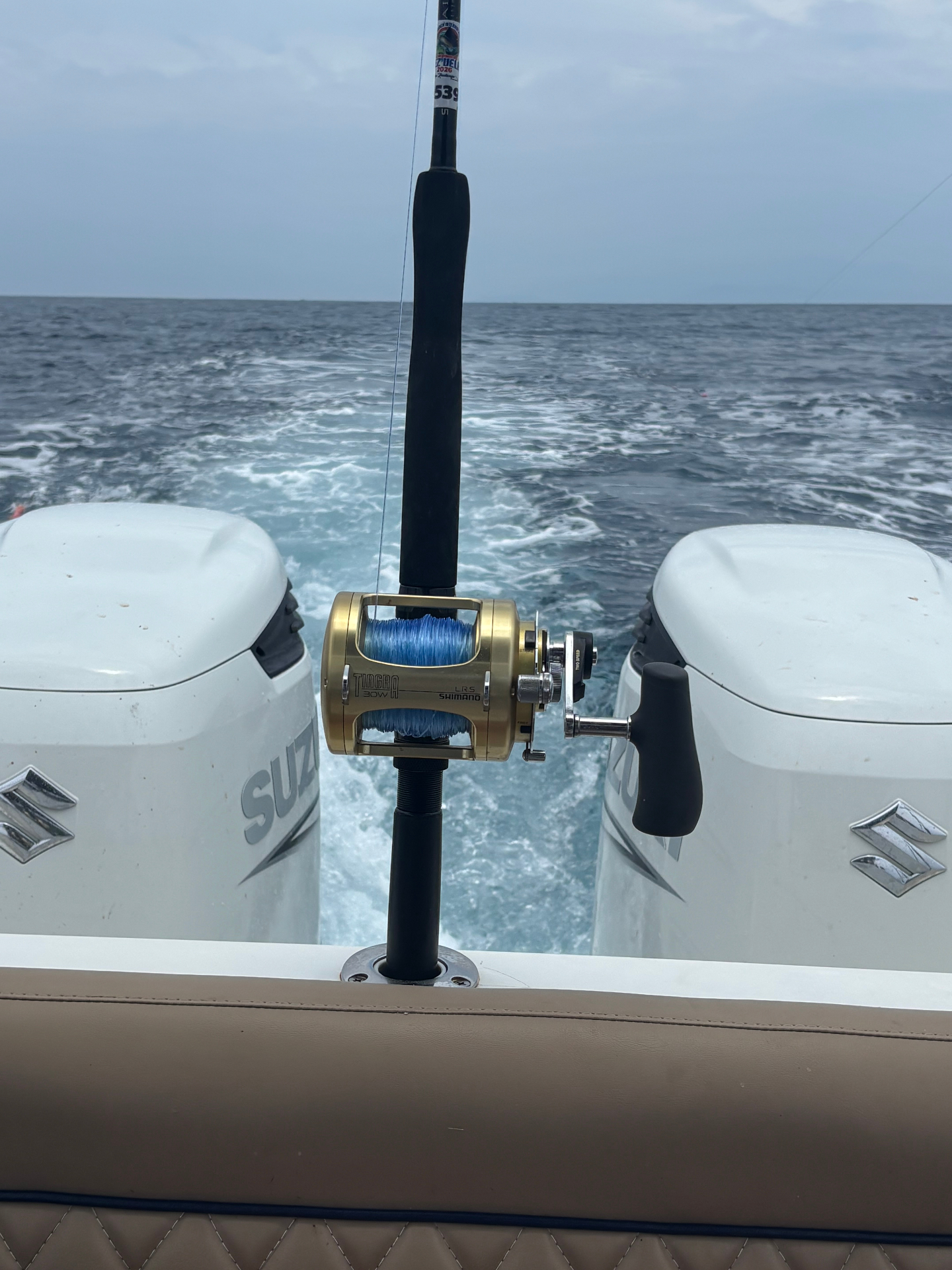 Shimano Tiagra 30W trolling reel in action