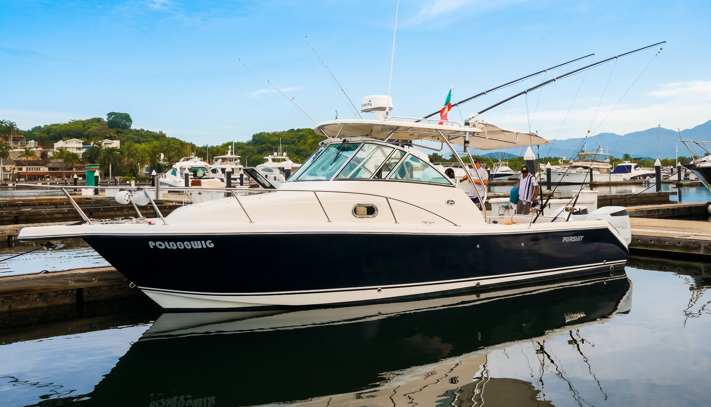 Pursuit Offshore 285 with twin Suzuki DF300 outboards